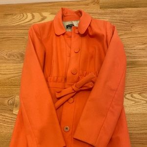 J Crew lightweight Coral button coat size small